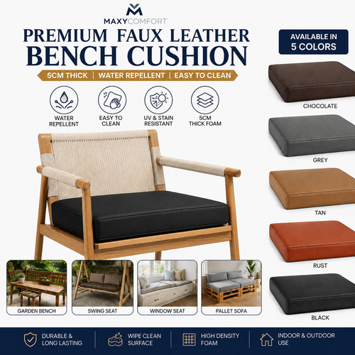 Black faux leather - leather, waterproof