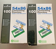 Pavo Laminating Pouches – 125 Micron Glossy, 54x86mm, 180 av. Grab a Bargain!