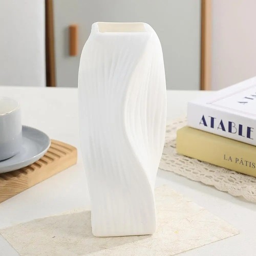 Plastic modern flower vase - flower,