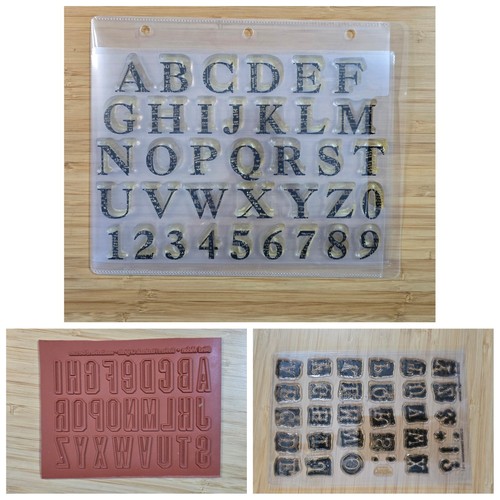 Lot alphabet stamps - stamps., two