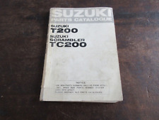 Suzuki T200 TC200 Scrambler 1967 Parts List Catalogue Parts Catalogue Original