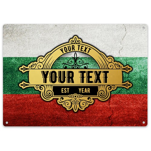 Vintage bulgarian flag bar - bulgarian,