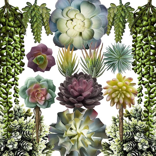 Unpotted fake succulent set - fake,
