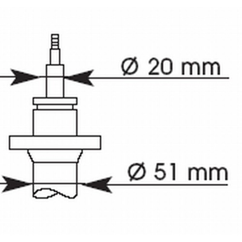 Shock absorber front 1125151 - front,