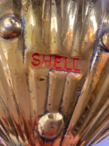 Vintage shell petrol brass - vintage,