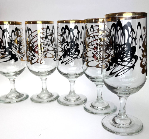 Vintage footed drinking - footed,