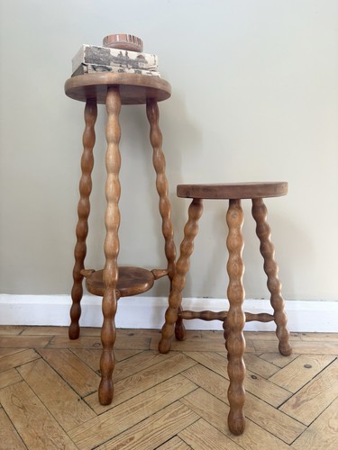 Antique honey bobbin stools - antique,