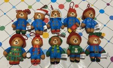 McDonald's Paddington Bear Plush Soft Meal Toy Full Set Of 10 Christmas Bears 