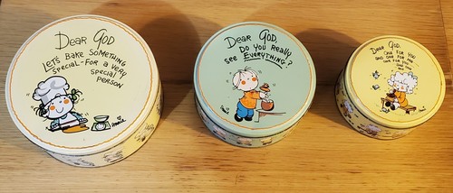 Vintage cookie tins set - cookie,