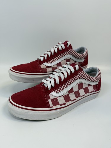 Vans old skool red checkered - skool,