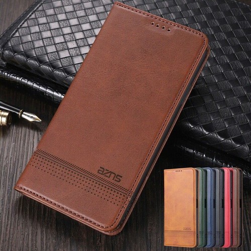 Leather magnetic wallet phone - wallet,