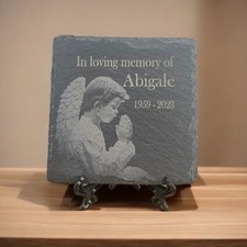Memorial Plaque Angel Grave
