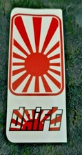 2 x drift rising sun white Japan Number Plate Stickers Car Honda JDM Jap decal 