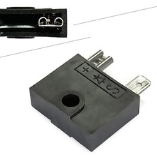 DC 12V Black 2 Pins Motorcycle