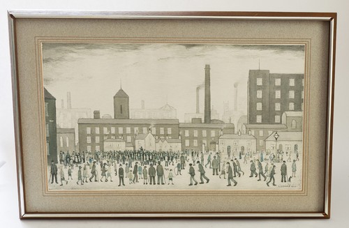 Framed vintage print - vintage, l.s