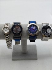 *4 UNTESTED Quartz Watches Lot - Cadillac Dual Time, Terrain, Citron Predator