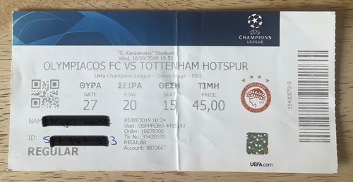 Olympiacos tottenham - olympiacos, v