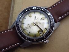 Vintage mens Invicta automatic skin diver Super Compressor rot bezel rare model!