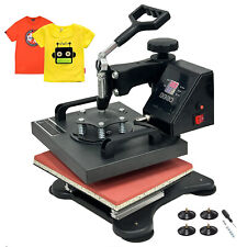 25x30cm Digital Heat Press Machine T-Shirt Sublimation 360° Swing Away Transfer