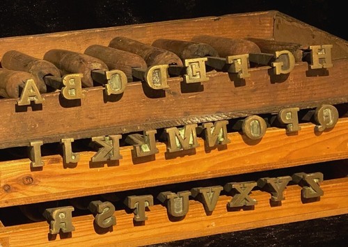 25x brass alphabet stamps