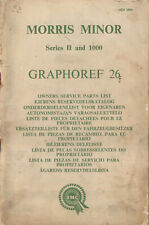 Morris Minor Series II & 1000 original illustrated Service Parts List AKD1894 