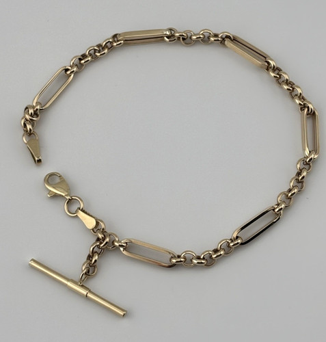 9ct yellow gold figaro - 9ct,