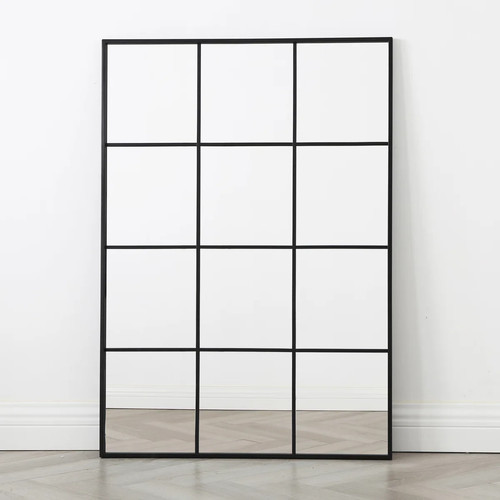 Large black metal - metal, mirror