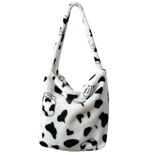 Cow printed plush - printed, woman