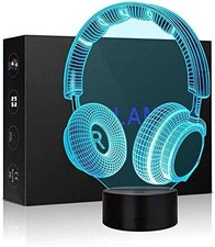 Headphone 3D Illusion Lamp, 3D