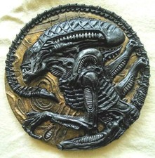 ALIEN Variant Xenomorph - Wall-Plaque HR Giger  inspired sculpture. fanart gift 
