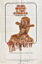 John Wayne and The Cowboys Original 1972 One Sheet Poster Bruce Dern