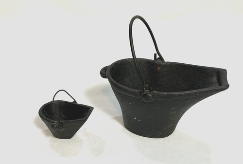 Antique small cast iron coal - small,