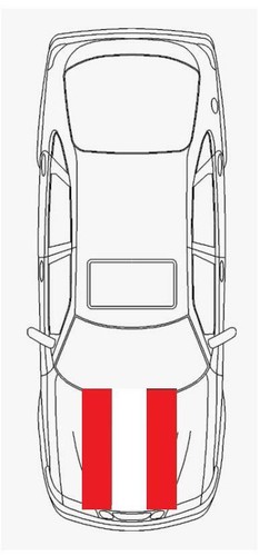 Matt flat red twin bonnet - (a1),