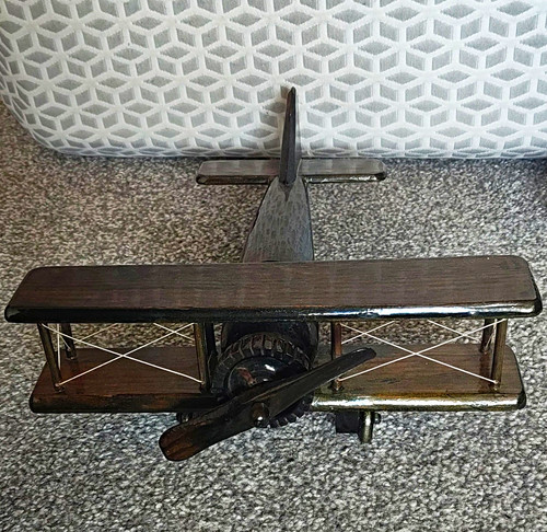 Collectible wooden airplane