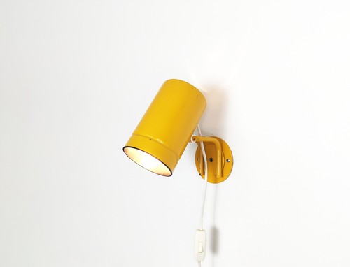 Vintage yellow wall lamp - , /