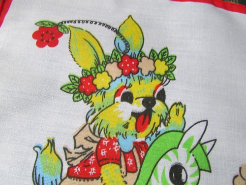 Vintage retro handkerchief - vintage,