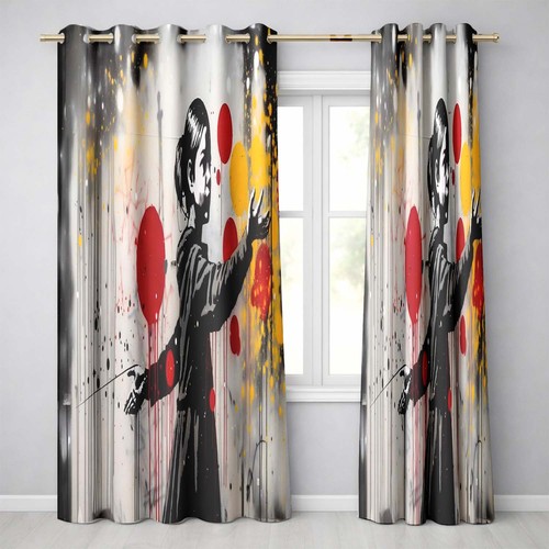 Blackout eyelet curtains - curtains, girl