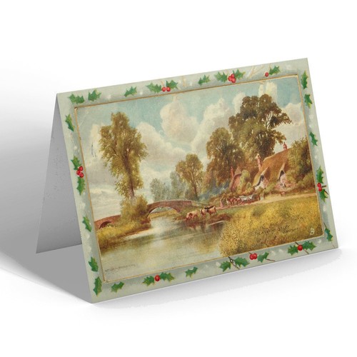 Xmas notelet vintage - xmas,