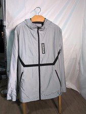 Calvin Klein Performance Florescent Jacket Wind  And Rain Mens Large Hooded