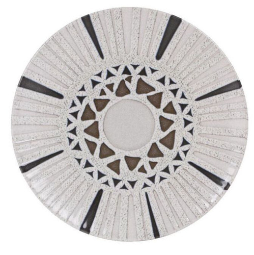 Embossed stoneware dessert - 6x,