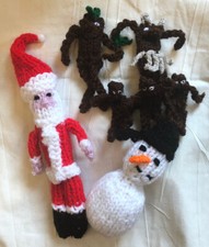 Stickman Story Sack Food Hand Knitted Teaching Resource