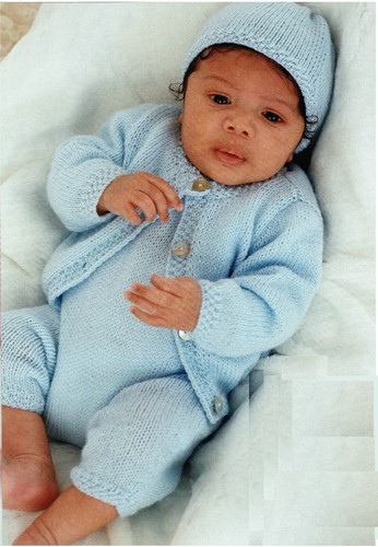 Baby rompers cardigan - baby, hat