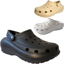 Womens Chunky Wedge Beach
