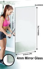 Large Mirror GLASS GYM DANCE STUDIO 4MM THICK VALUE 7FT X 3FT 213CM X 91CM