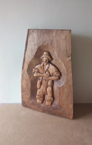 Large fisherman vintage wood - large,