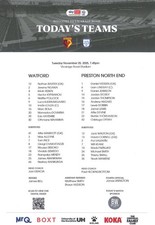 Watford FC v Preston North End