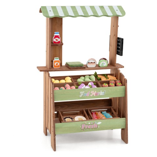 Wooden kids grocery store - wooden,