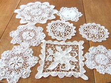 8 Assorted Vintage Ecru (