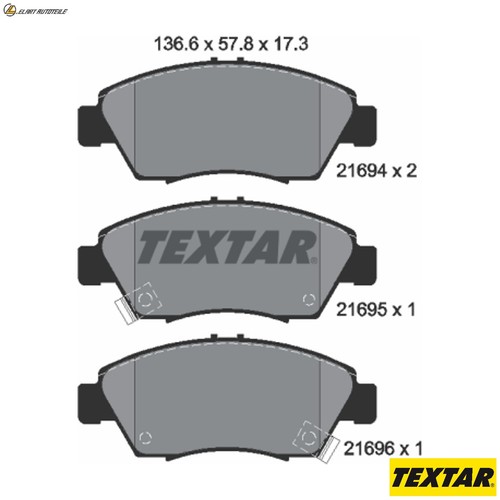 Brake pad set disc - brake,