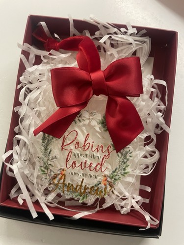 Robin personalised frosted - robin,